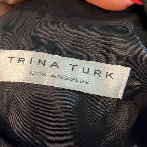 Trina Turk Cocktail Dress Keyhole Front Black Size 2 - Picture 7 of 9